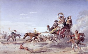 Barouche napolitaine frénétique, 1828